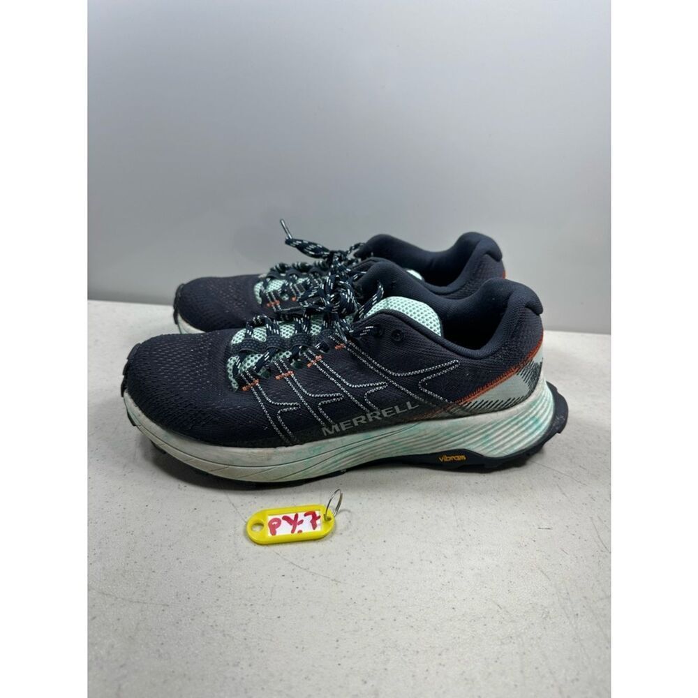 Merrell Shoes Womens 9 Moab Flight Trail Running Sneakers Blue Hiking Workout